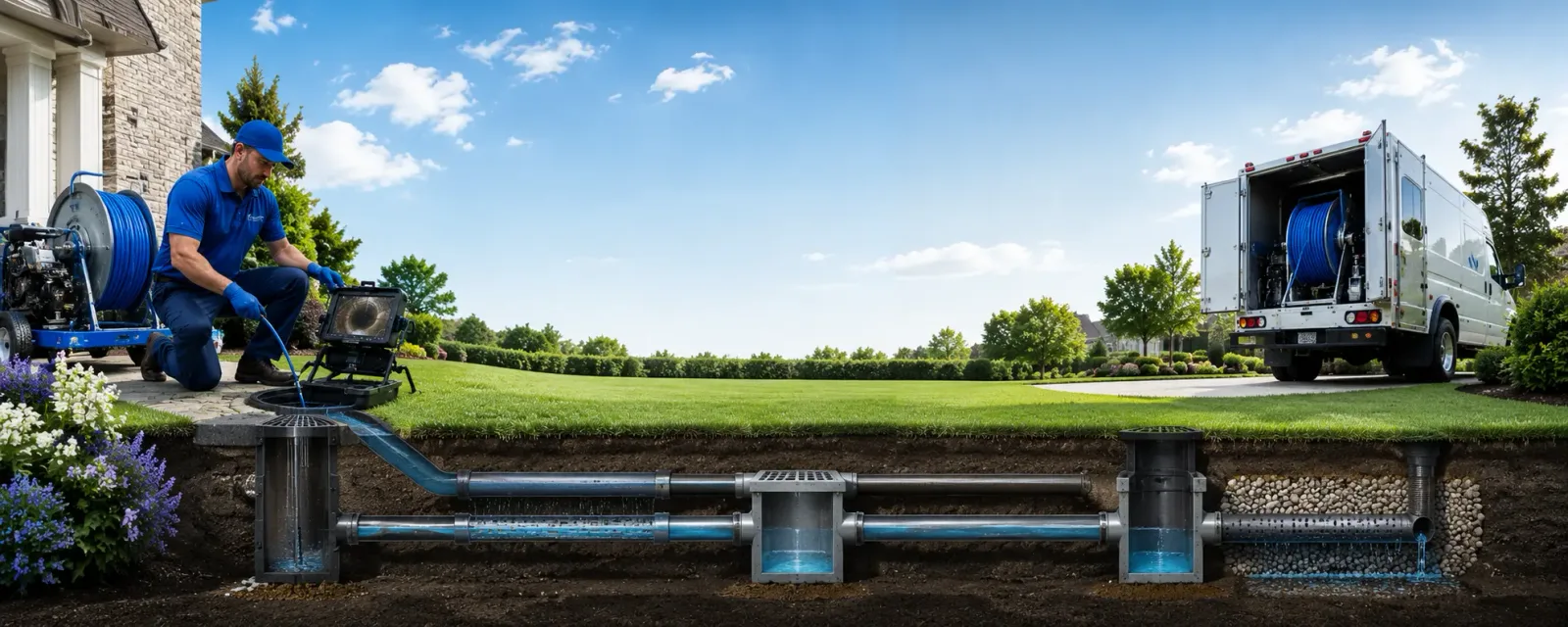 Outdoor drain cleaning information for Harshaw, WI